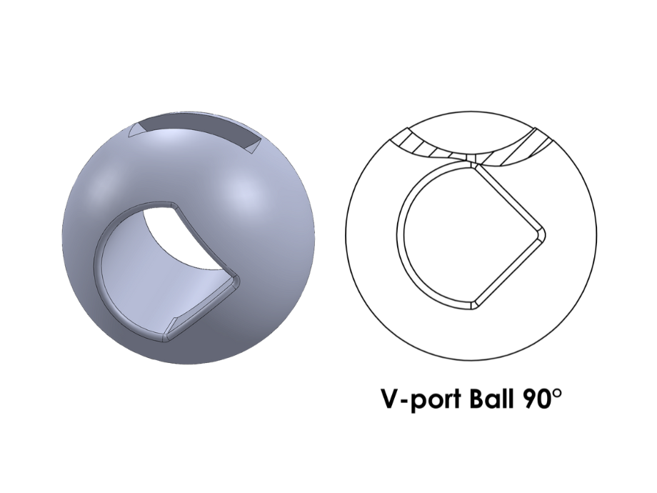 BOLA-TEK_V port Ball 90°